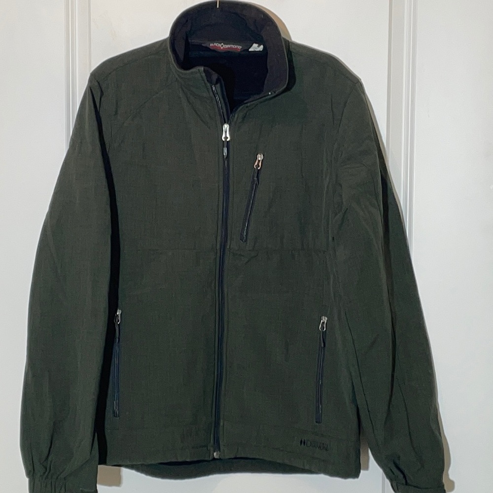 Black Diamond Double Diamond Olive Men’s Ski Jacket Large
